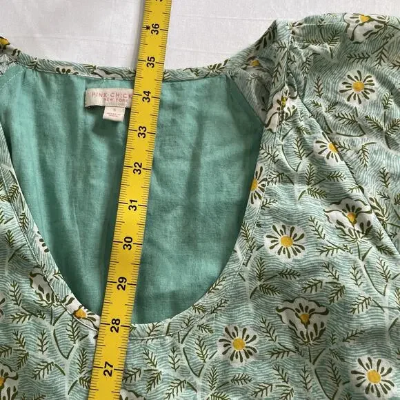 Pink Chicken Sage Green Floral Midi Dress - Picture 11 of 12